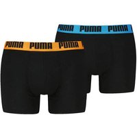 PUMA Herren Boxershorts, 2er Pack - Everyday Basic Boxers 2P, Cotton Stretch, einfarbig, Größe L in Schwarz