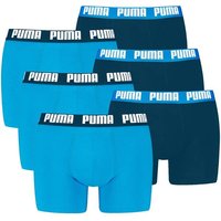 PUMA Herren Boxershorts, 6er Pack - Everyday Basic Boxers 6P, Cotton Stretch, einfarbig, Größe XXL in Blau