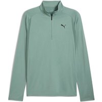 PUMA Herren Hemd M TAD TECH Fabric Mix 1/4 Zip, Größe M in Grün