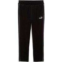 PUMA Herren Hose ESS ELEVATED Velour Track Pants, Größe S in Schwarz