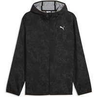 PUMA Herren Jacke M TAD ESSENTIALS AOP WOVEN JACKET, Größe S in Schwarz