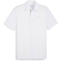 PUMA Herren Polo Pure Solid Polo, Größe XXL in Weiß