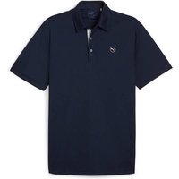 PUMA Herren Polo Pure Solid Polo, Größe S in Blau
