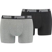 PUMA Herren Retropants Basic Boxer 2er Pack, Größe M in Grau