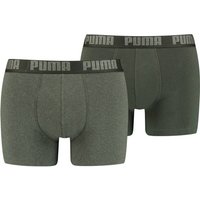 PUMA Herren Retropants Basic Boxer 2er Pack, Größe S in Grün