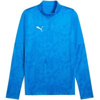 PUMA Herren Rolli teamCUP Training 1/4 Zip Top, Größe XL in Blau