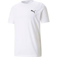PUMA Herren Shirt ACTIVE Small Logo Tee, Größe XXS in Weiß