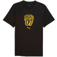 PUMA Herren Shirt BVB FtblCulture Tee, Größe L in Schwarz