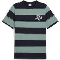 PUMA Herren Shirt CLASS Stripe AOP Tee, Größe S in Grau