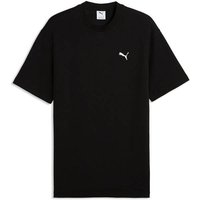 PUMA Herren Shirt ESS ELEVATED Relaxed Material Tee, Größe M in Schwarz