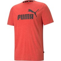 PUMA Herren Shirt ESS Heather Tee, Größe S in Rot