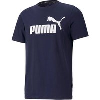 PUMA Herren Shirt ESS Logo Tee, Größe L in Blau