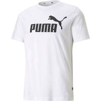 PUMA Herren Shirt ESS Logo Tee, Größe XXL in Weiß