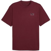 PUMA Herren Shirt GRAPHIC Grid Tee, Größe S in Rot