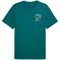 PUMA Herren Shirt GRAPHIC Varsity Tee, Größe M in Blau