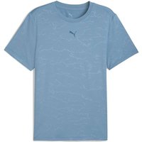 PUMA Herren Shirt M CLOUDSPUN EMBOSS TEE, Größe S in Blau