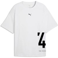 PUMA Herren Shirt M GRAPHIC OVERSIZED TEE, Größe M in Weiß