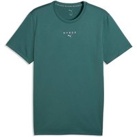 PUMA Herren Shirt M X HYROX POLY GRAPHIC TEE, Größe S in Grün