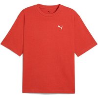 PUMA Herren Shirt WARDROBE ESS Boxy Tee, Größe XS in Rot