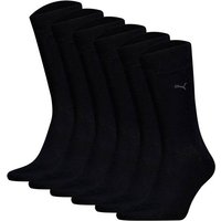 PUMA Herren Socken, 6er Pack - Classic, Kurzsocken, Logo, einfarbig, Größe 47-49 in Schwarz