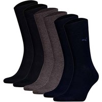 PUMA Herren Socken, 6er Pack - Classic, Kurzsocken, Logo, einfarbig, Größe 39-42 in Bunt