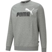 PUMA Herren Sweatshirt ESS 2 Col Big Logo Crew, Größe S in Grau