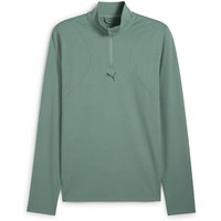 PUMA Herren Sweatshirt M CLOUDSPUN 1/4 ZIP, Größe S in Grün
