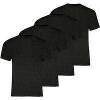 PUMA Herren T-Shirts, 4er Pack - Crew Neck Tee 4P, Rundhals Regular Fit, Baumwolle, einfarbig, Größe XL in Schwarz