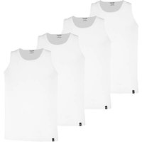 PUMA Herren Tank Tops, 4er Pack - Tank Top 4P, Unterhemd, Rundhals, Regular Fit, Größe XXL in Weiß