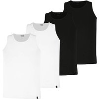 PUMA Herren Tank Tops, 4er Pack - Tank Top 4P, Unterhemd, Rundhals, Regular Fit, Größe L in Schwarz