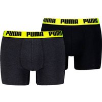 PUMA Herren Unterhose MEN EVERYDAY BASIC BOXER 2P, Größe M in Grau