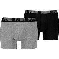 PUMA Herren Unterhose MEN EVERYDAY BASIC BOXER 2P, Größe M in Grau