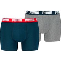 PUMA Herren Unterhose MEN EVERYDAY BASIC BOXER 2P, Größe M in Blau