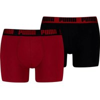PUMA Herren Unterhose MEN EVERYDAY BASIC BOXER 2P, Größe M in Rot
