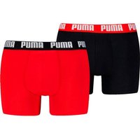 PUMA Herren Unterhose MEN EVERYDAY BASIC BOXER 2P, Größe S in Rot