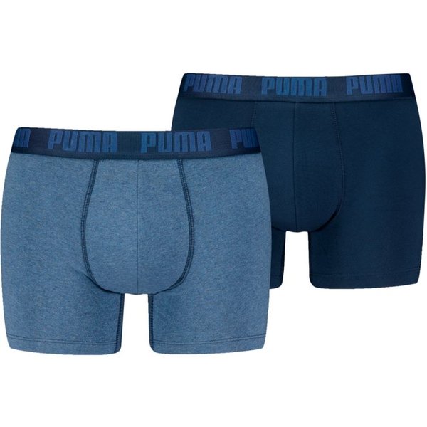 PUMA Herren Unterhose MEN EVERYDAY BASIC BOXER 2P, Größe S in Blau