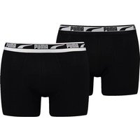 PUMA Herren Unterhose MEN MULTI LOGO BOXER 2P, Größe S in Schwarz