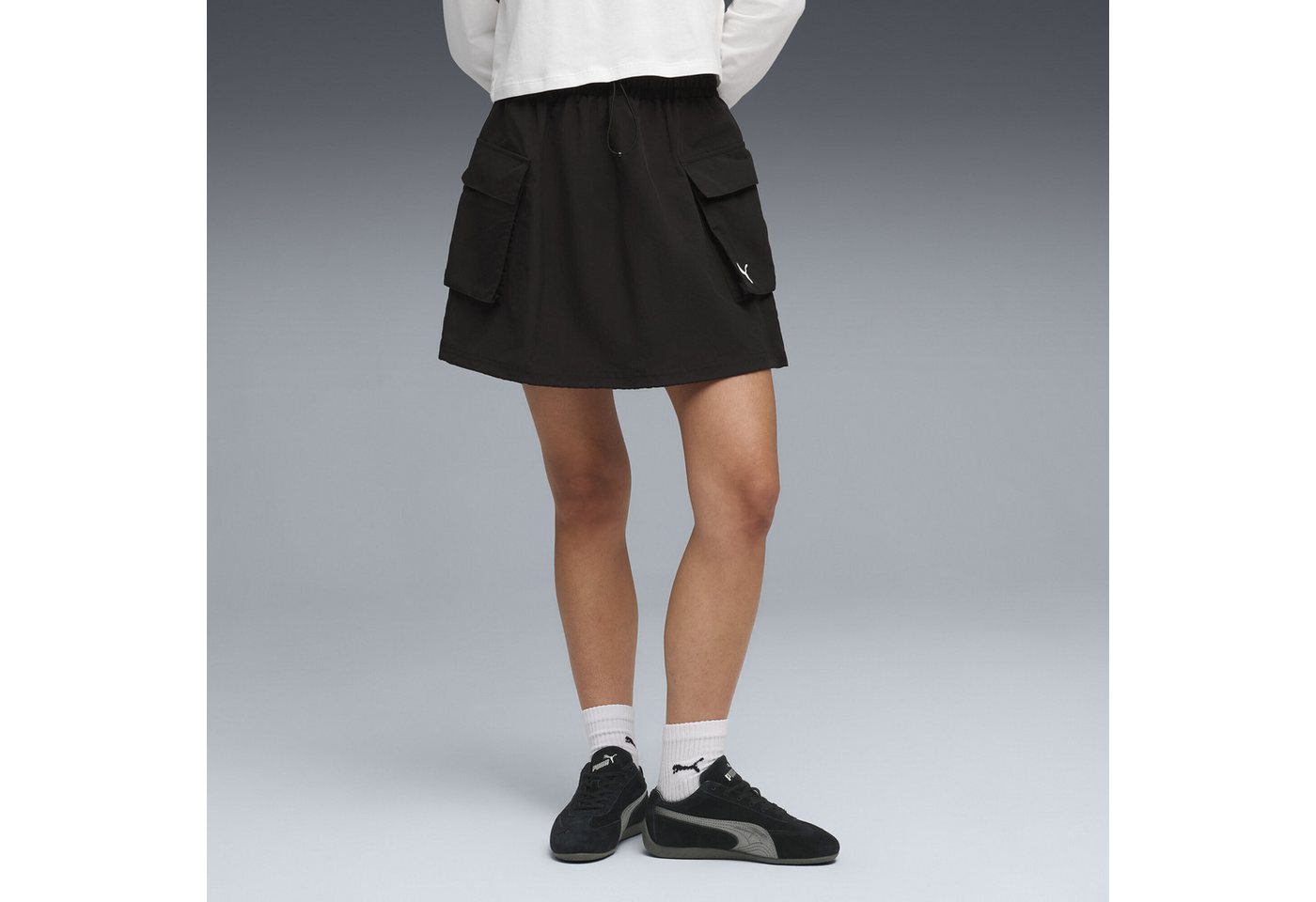 PUMA Jerseyrock Wardrobe Essentials Cargorock Damen – Bild 2 von 5