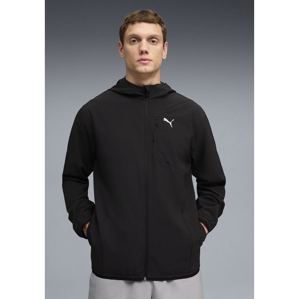 PUMA Kapuzensweatjacke M PWRTRAIN STRETCH WOVEN JACKET mit Kapuze, für Training und sportliche Aktivitäten, Regular Fit