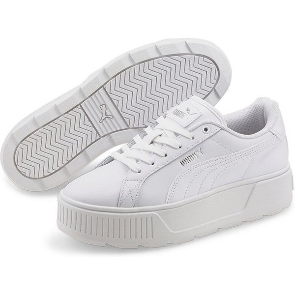 PUMA KARMEN L Sneaker mit Schnürverschluss, mit SOFTFOAM+ Dämpfungstechnologie, aus Leder