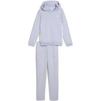 PUMA Kinder Anzug Metallic Hooded Sweat Suit TR G, Größe 152 in Silber