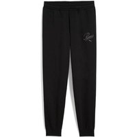 PUMA Kinder Hose ESS SCRIPT Sweatpants FL G, Größe 152 in Schwarz
