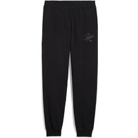 PUMA Kinder Hose ESS SCRIPT Sweatpants TR G, Größe 140 in Schwarz