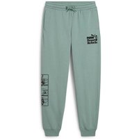 PUMA Kinder Hose MID90S Sweatpants FL B, Größe 176 in Grau
