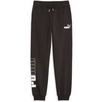 PUMA Kinder Hose POWER Colorblock Swea, Größe 140 in Schwarz