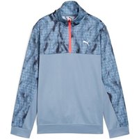 PUMA Kinder Jacke TAD ESS AOP Poly Half-Zip B, Größe 116 in Grau