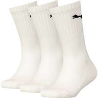 PUMA Kinder JUNIOR CREW SOCK 3P, Größe 35-38 in Weiß