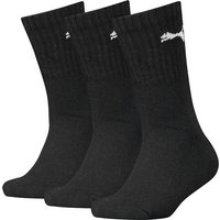 PUMA Kinder JUNIOR CREW SOCK 3P, Größe 31-34 in Schwarz