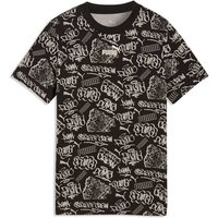 PUMA Kinder Shirt MID90s AOP Tee B, Größe 152 in Grau