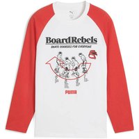 PUMA Kinder Shirt MID90S Longsleeve Tee B, Größe 164 in Rot